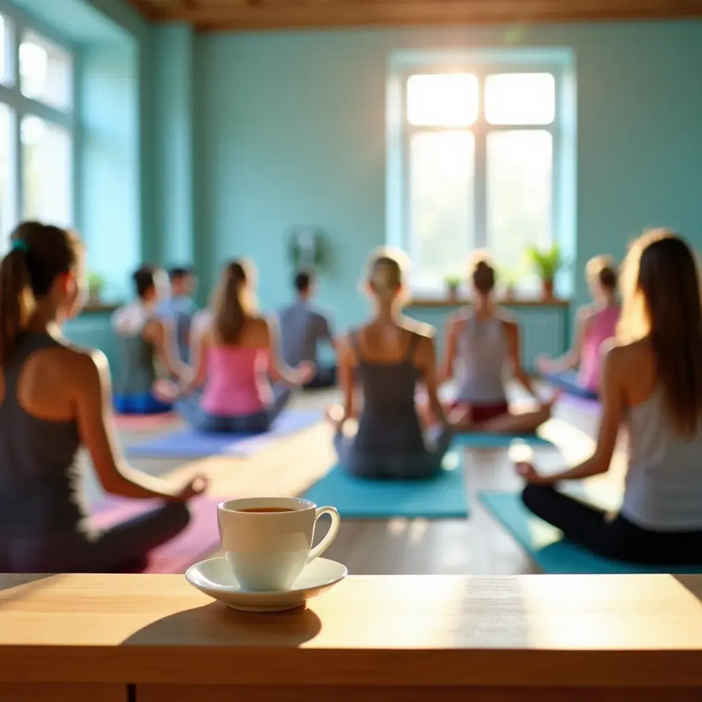 Sachet de thé étiqueté "Bien-être" avec des ingrédients bio en arrière-plan.